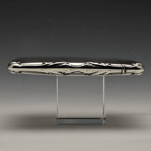 1910 British antique sterling silver mirror finish card case 79g EJ Trevitt